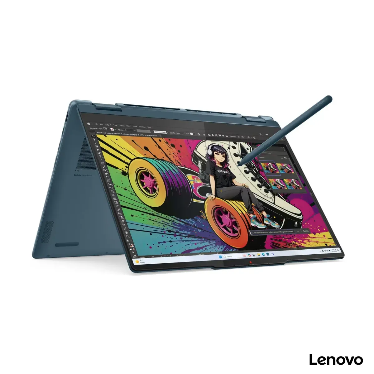 LENOVO - Laptop Lenovo Yoga 7 (2 en 1) 14AKP10, 14" OLED 2.8K Táctil, Ryzen AI 7 350, RAM 32GB, SSD 1TB, Win.