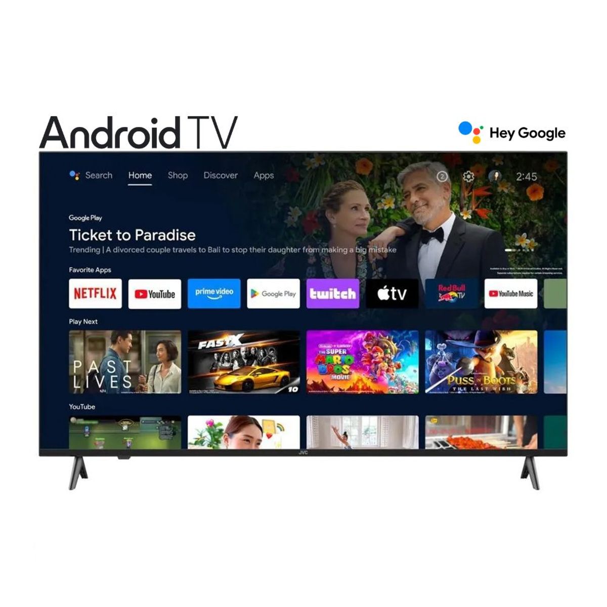 OEM - Televisor JVC 65"  Ultra HD 4K Android TV LT-65KB557