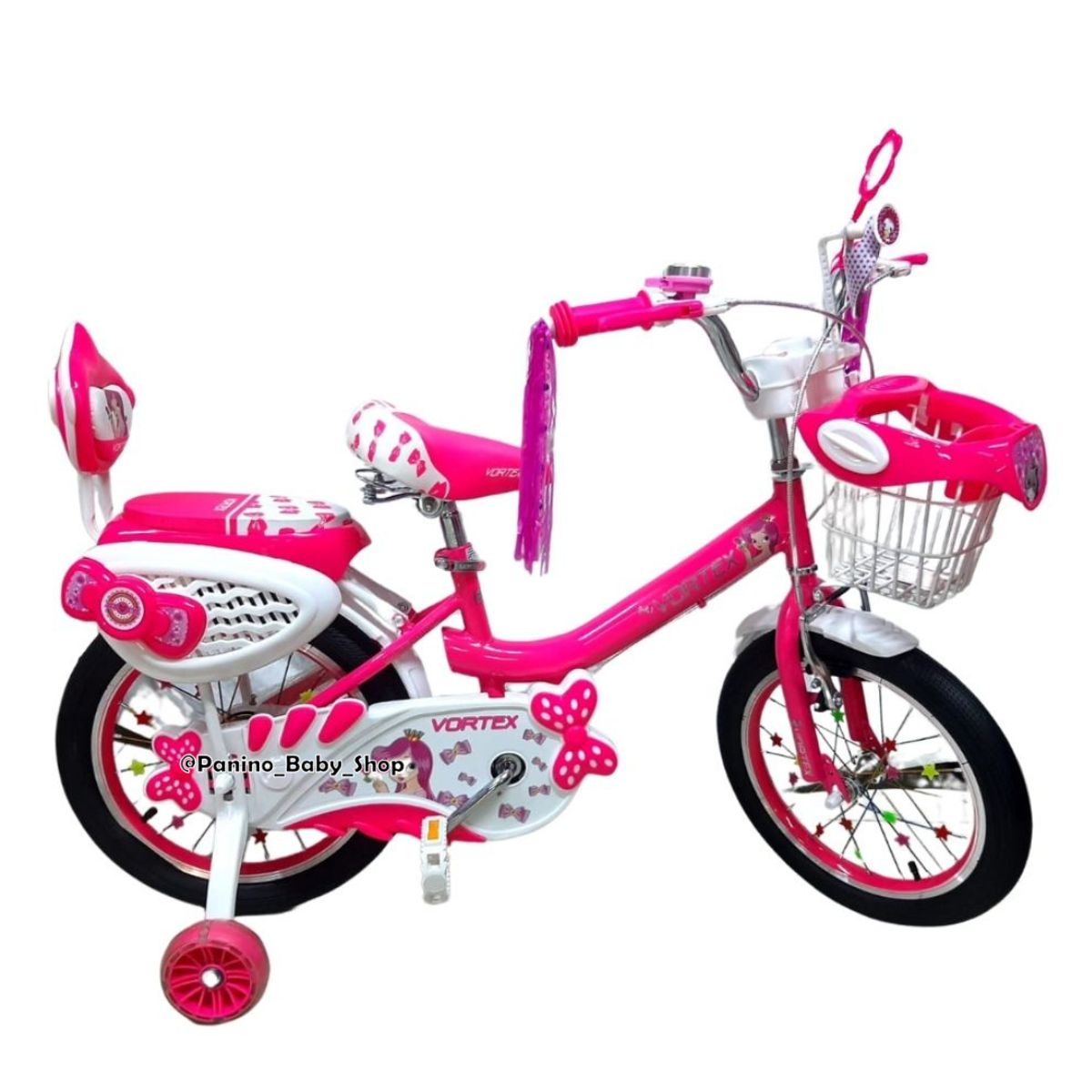 VORTEX - Bicicleta Campera Aro 16 para Niñas -SIRENITA- Fucsia