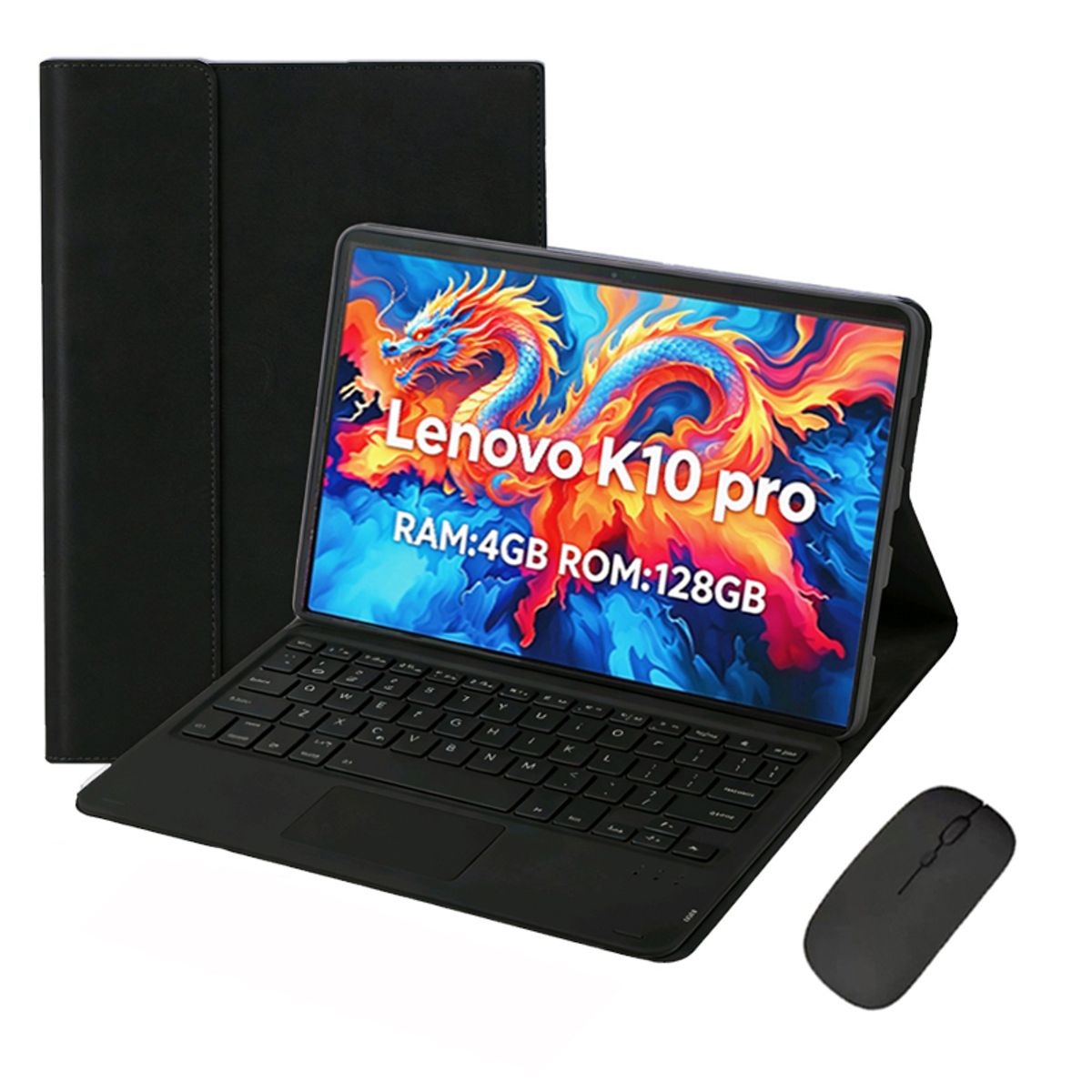 LENOVO - Tablet Lenovo K10 Pro 4GB+128GB WiFi 10.6 pulgadas y Ratón inalámbrico Bluetooth &Teclado Negro