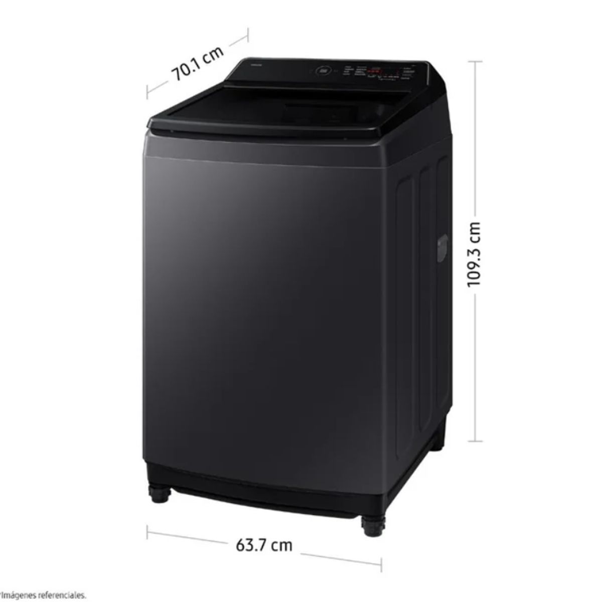 SAMSUNG - LAVADORA ECOBUBBLE™ 19KG GRIS GRAFITO 19 KG WA40F19E7CPE