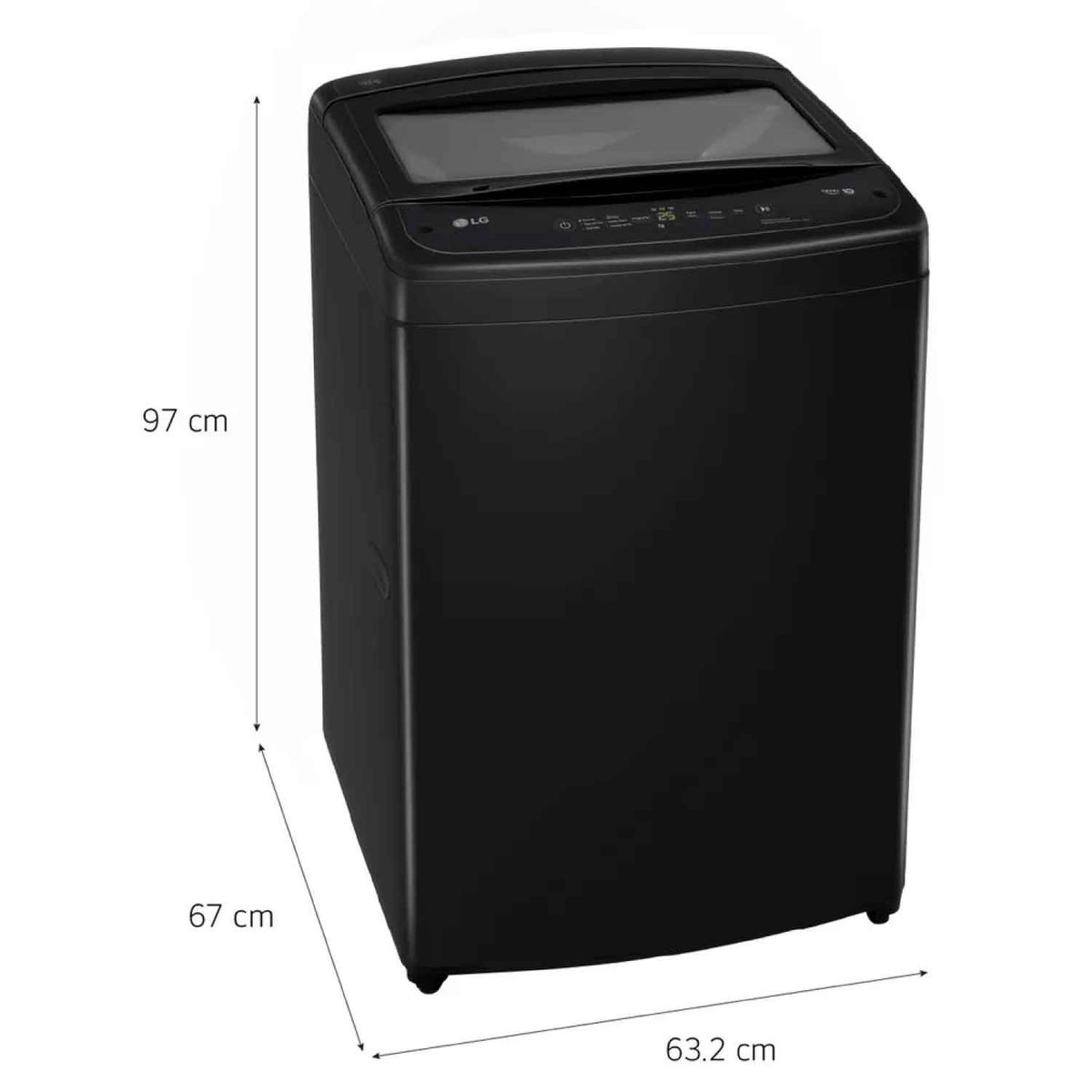 LG - Lavadora LG Turbodrum 19KG WT19OBVTB Negro 2025