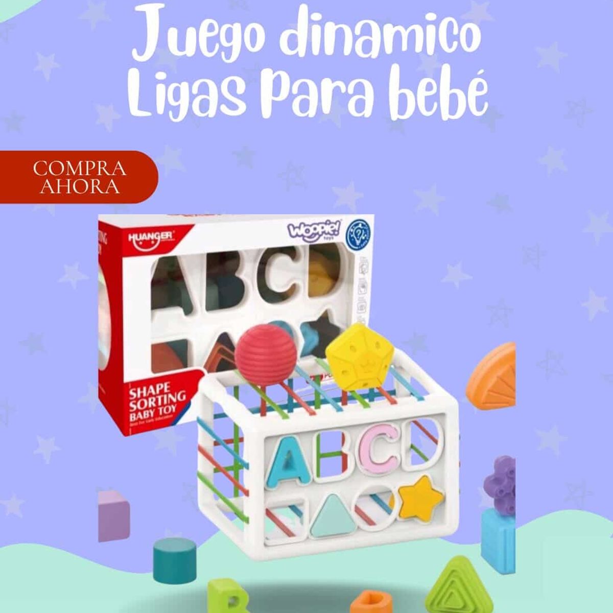 Baby - Juego didactico LIGAS PARA BEBÉ - PREMIUM