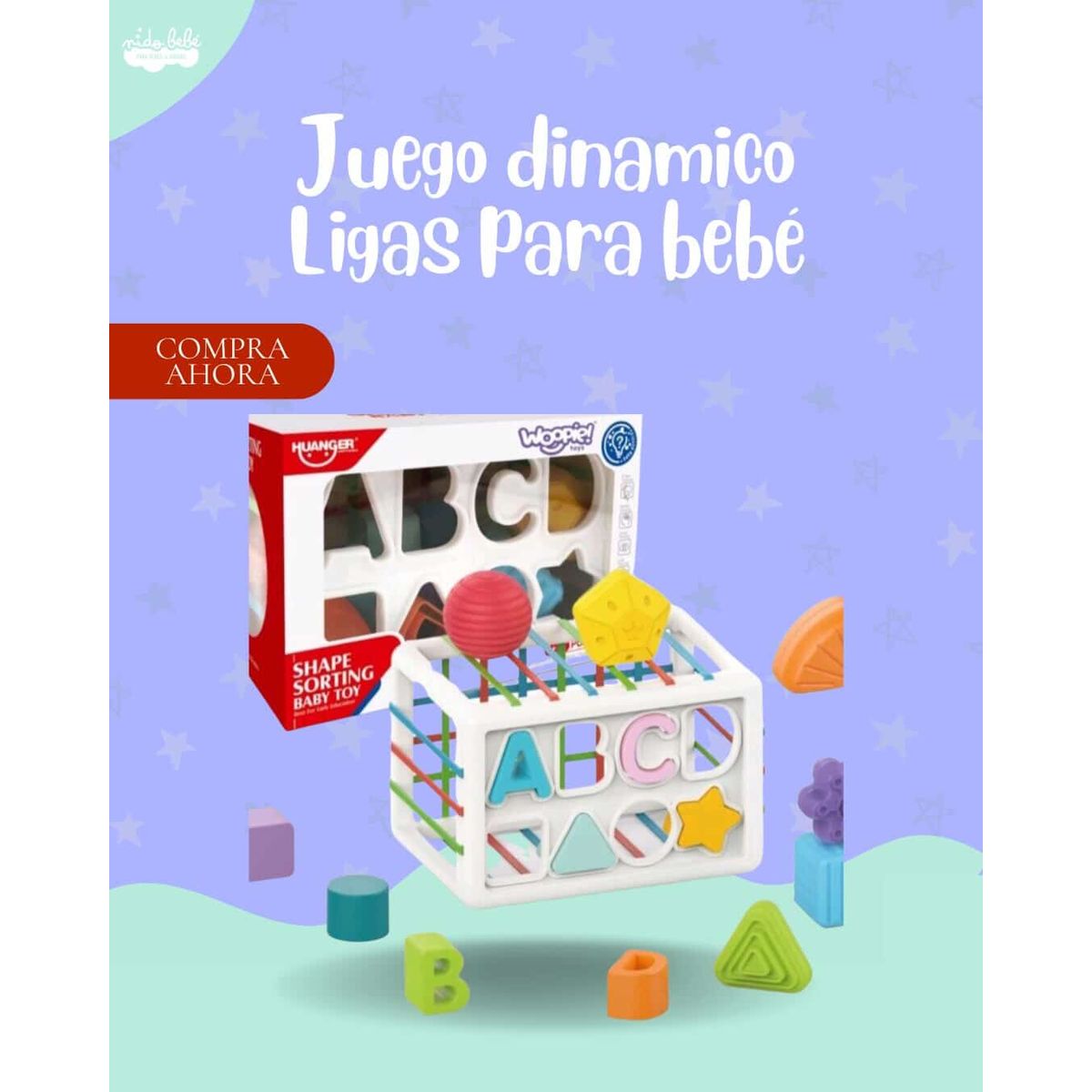Baby - Juego didactico LIGAS PARA BEBÉ - PREMIUM