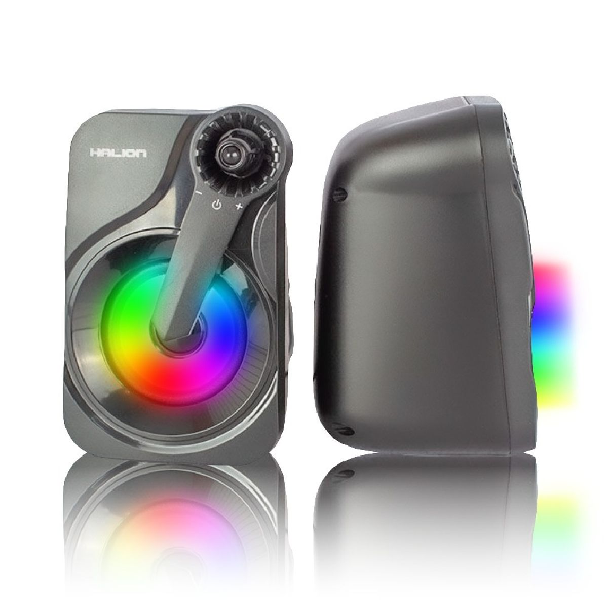 HALION - Parlante Usb Gamer Halion Ha-s260 Rgb Big Black
