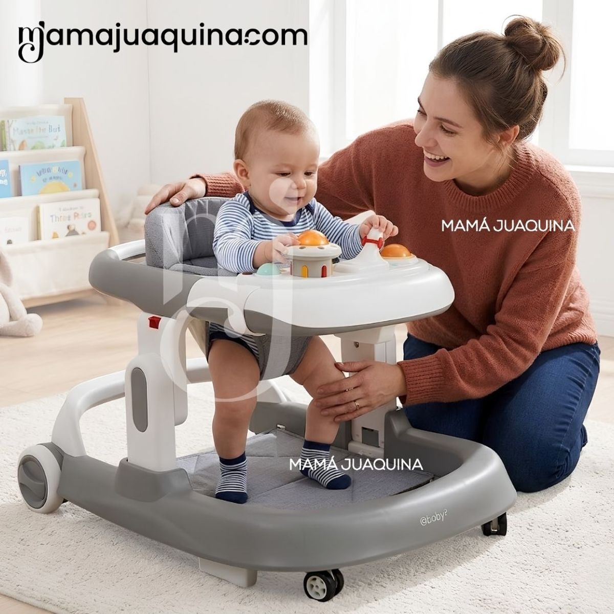 Baby - Andador con Tablero Didáctico «HANZEL» Edición Exclusiva Gray