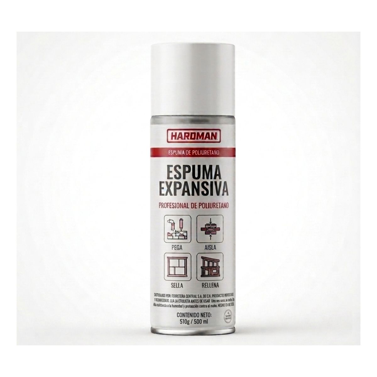 GENERICO - Pack X4 Espuma Expansiva Hardman De 500 ml