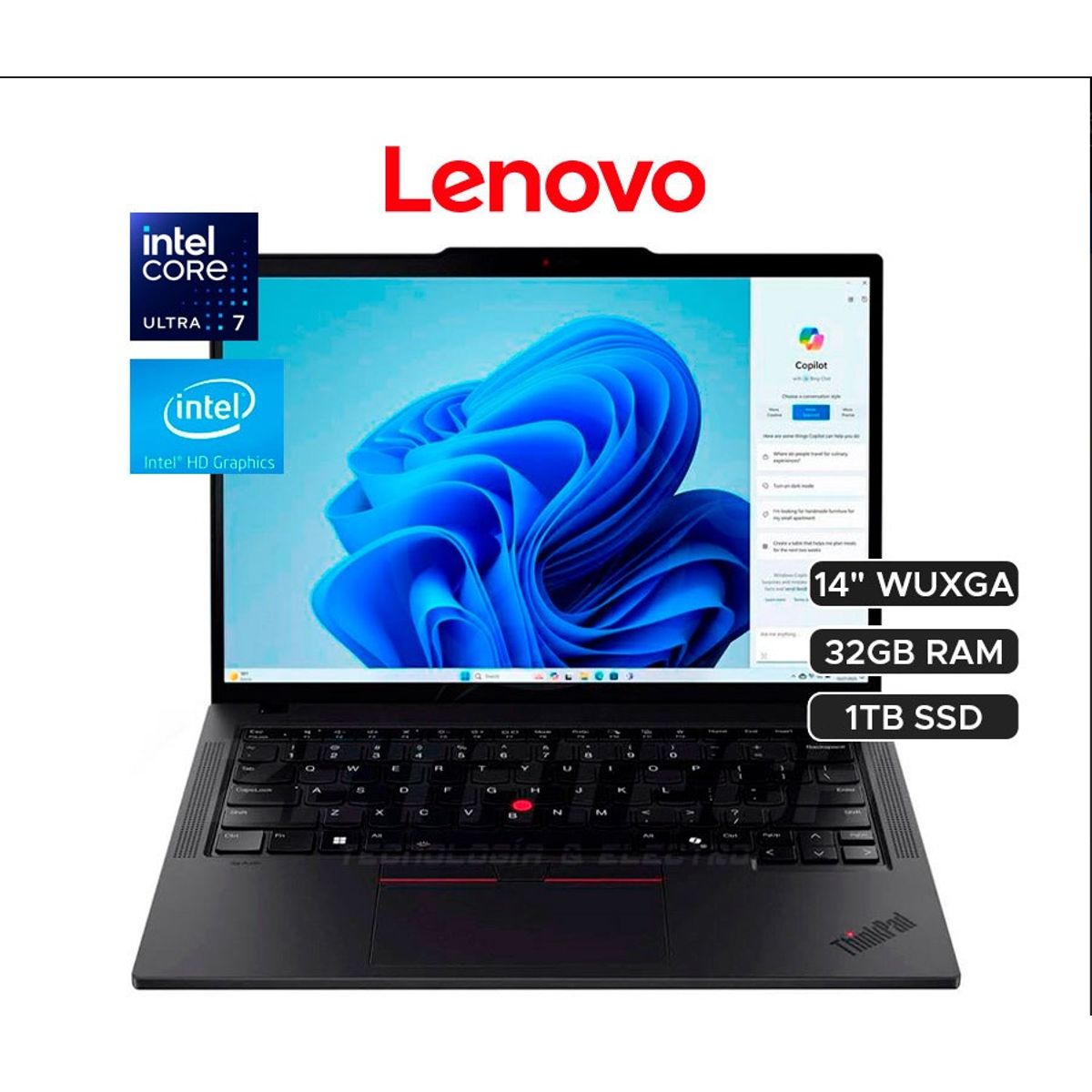 LENOVO - LENOVO THINKPAD E14 GEN 6 CORE ULTRA 7 165U VPRO 32GB 1TB SSD 14'' WUXGA WIN 11 PRO