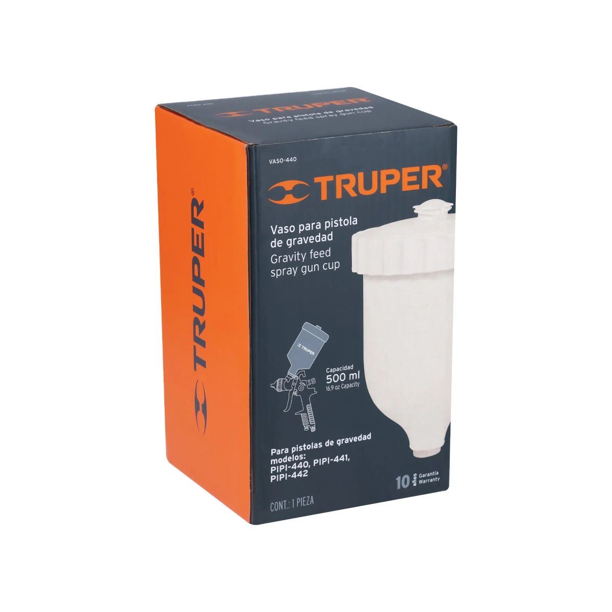 TRUPER - Vaso plástico de repuesto para PIPI-440441442, TRUPER 18538