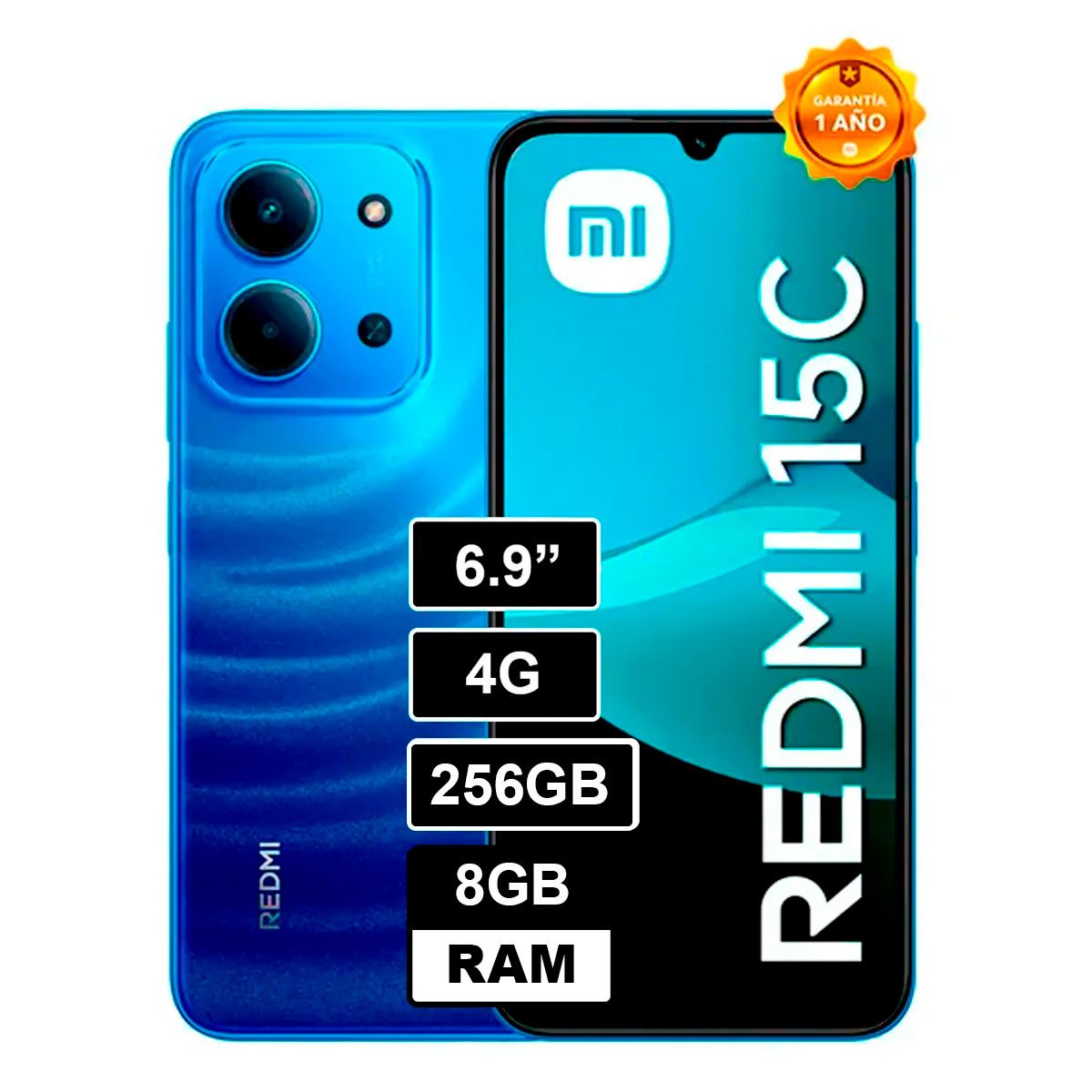 XIAOMI - Smartphone Redmi 15C Midnight Blue 8Gb 256Gb