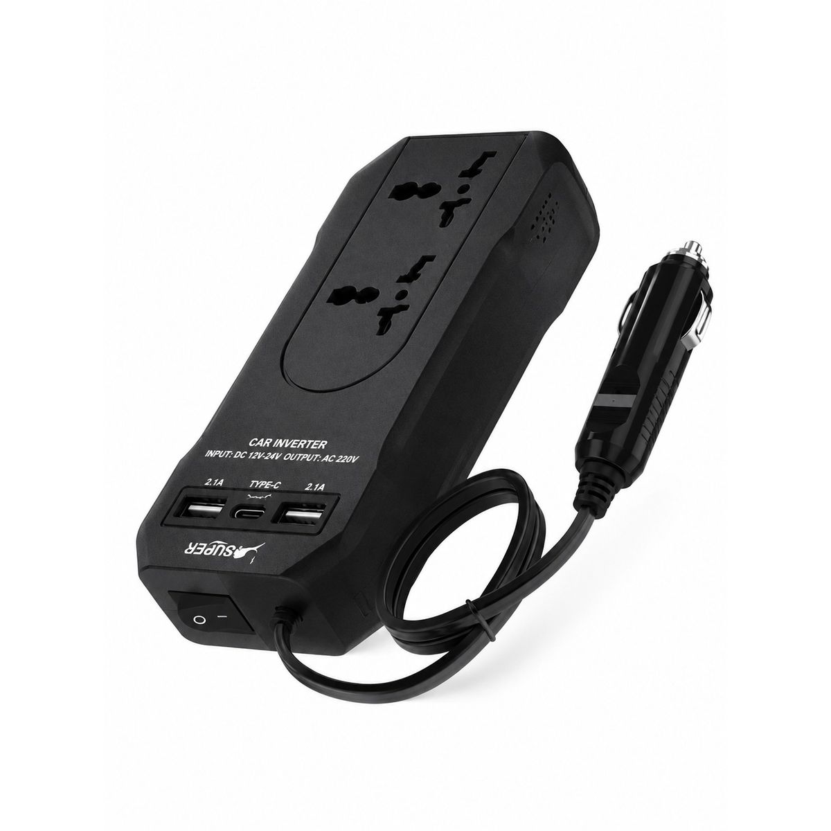 OEM - CIGARRERA PARA AUTO 300W INVERSOR DE CORRIENTE 12V-220V