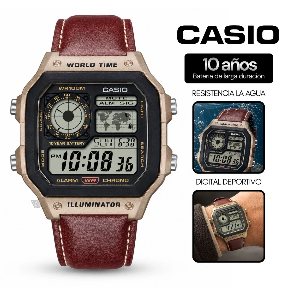 CASIO - Reloj Casio Digital AE-1200WHL-5A