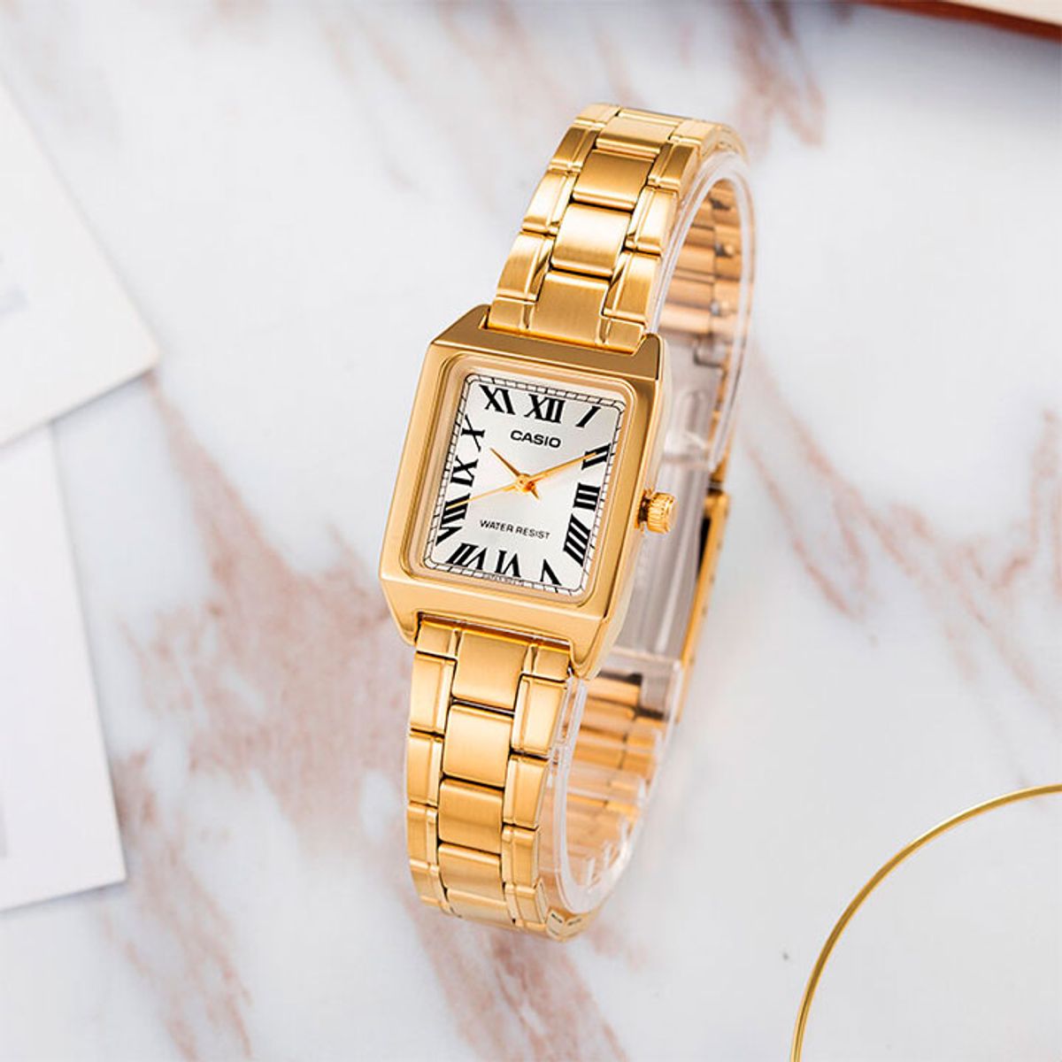 CASIO - Reloj Casio LTP-V007G-9B Old Money Aesthetic