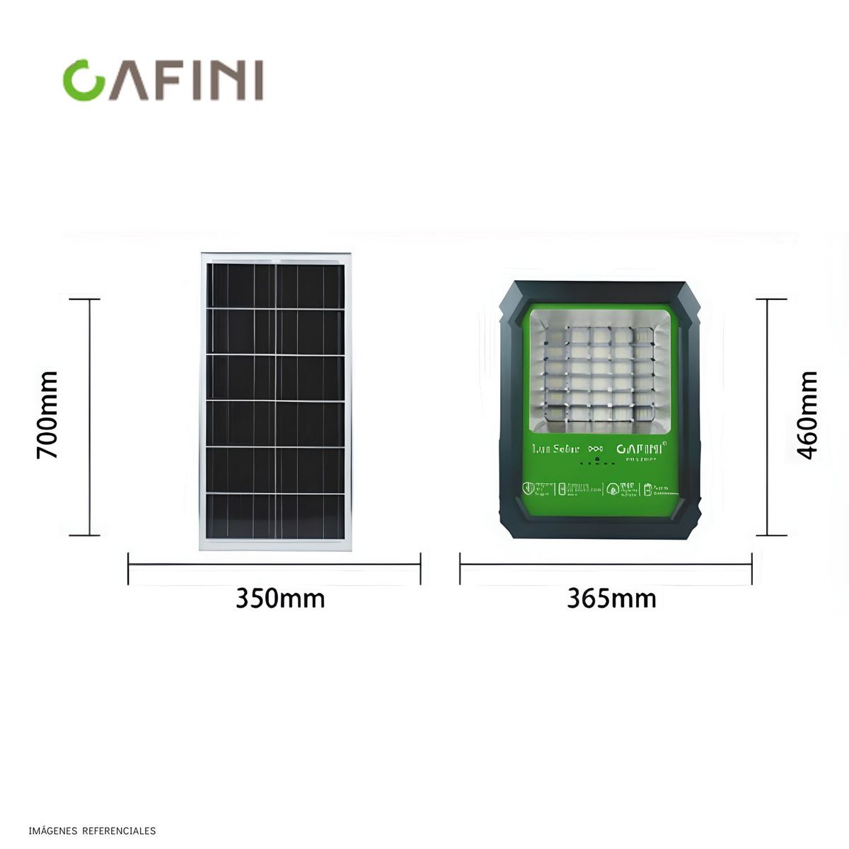 OEM - Reflector LED Solar Profesional 1200W Autonomía 18 Horas