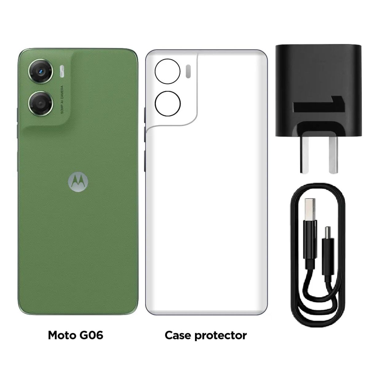 MOTOROLA - Celular Smartphone Motorola Moto G06 4GB 128GB 50 MP VERDE