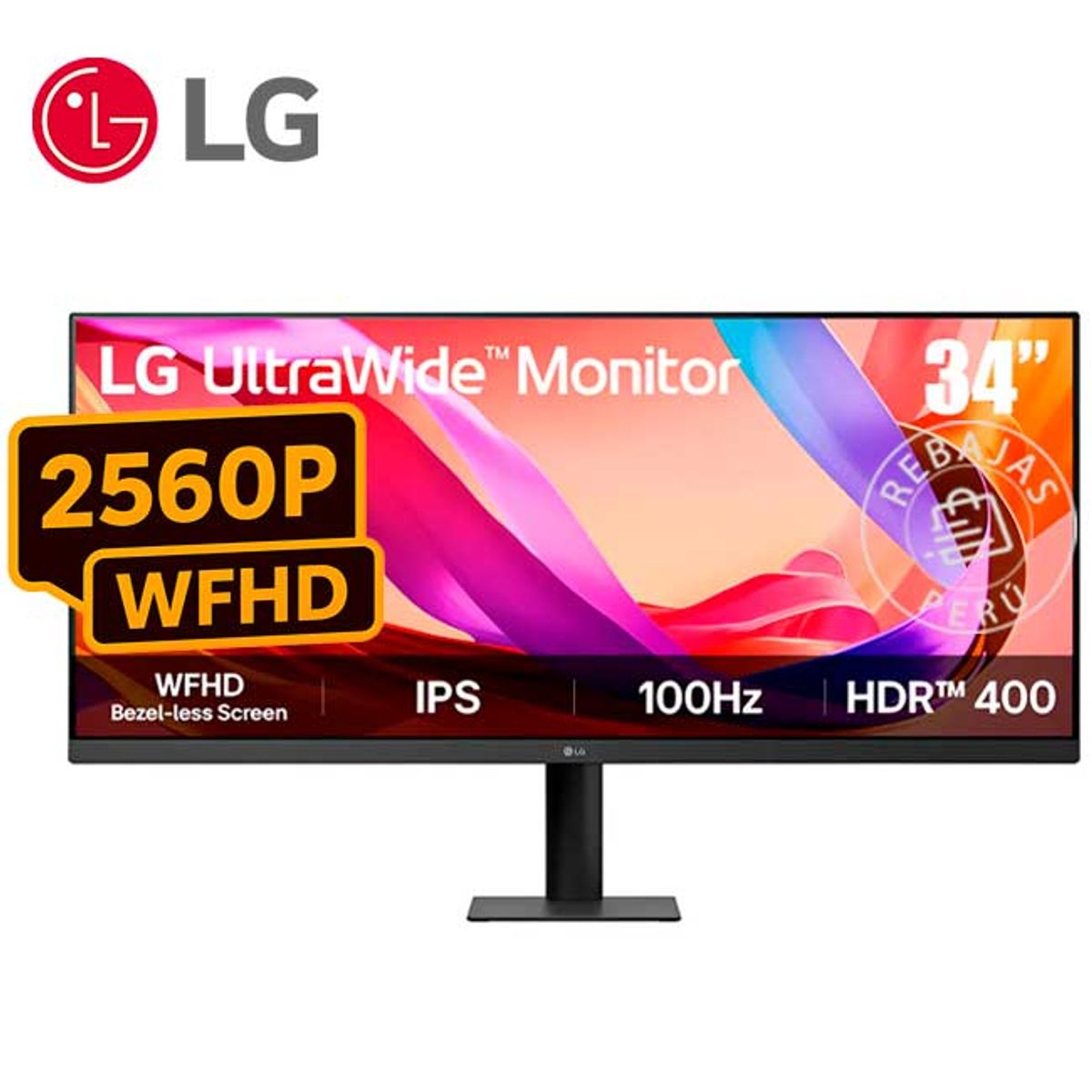 LG - Monitor LG Ultrawide 34u511a-b 34 Ips 100hz WFHD Srgb99% 1ms Negro