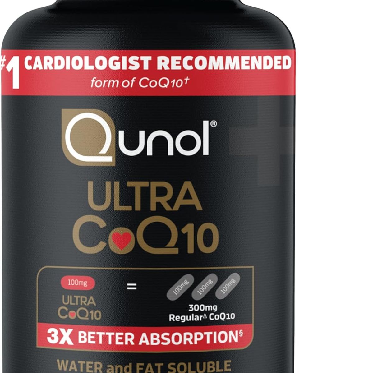 GENERICO - Qunol Ultra CoQ10 - Cápsulas blandas de 100 mg