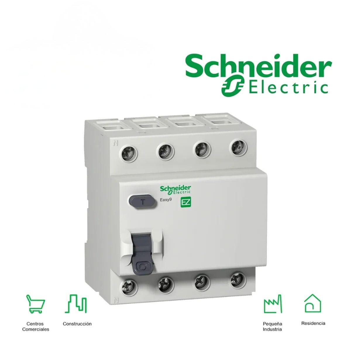 INTERRUPTOR DIFERENCIAL 4P 40A 30ma 230V Easy9 SCHNEIDER, marca SCHNEIDER ELECTRIC - Foto Principal