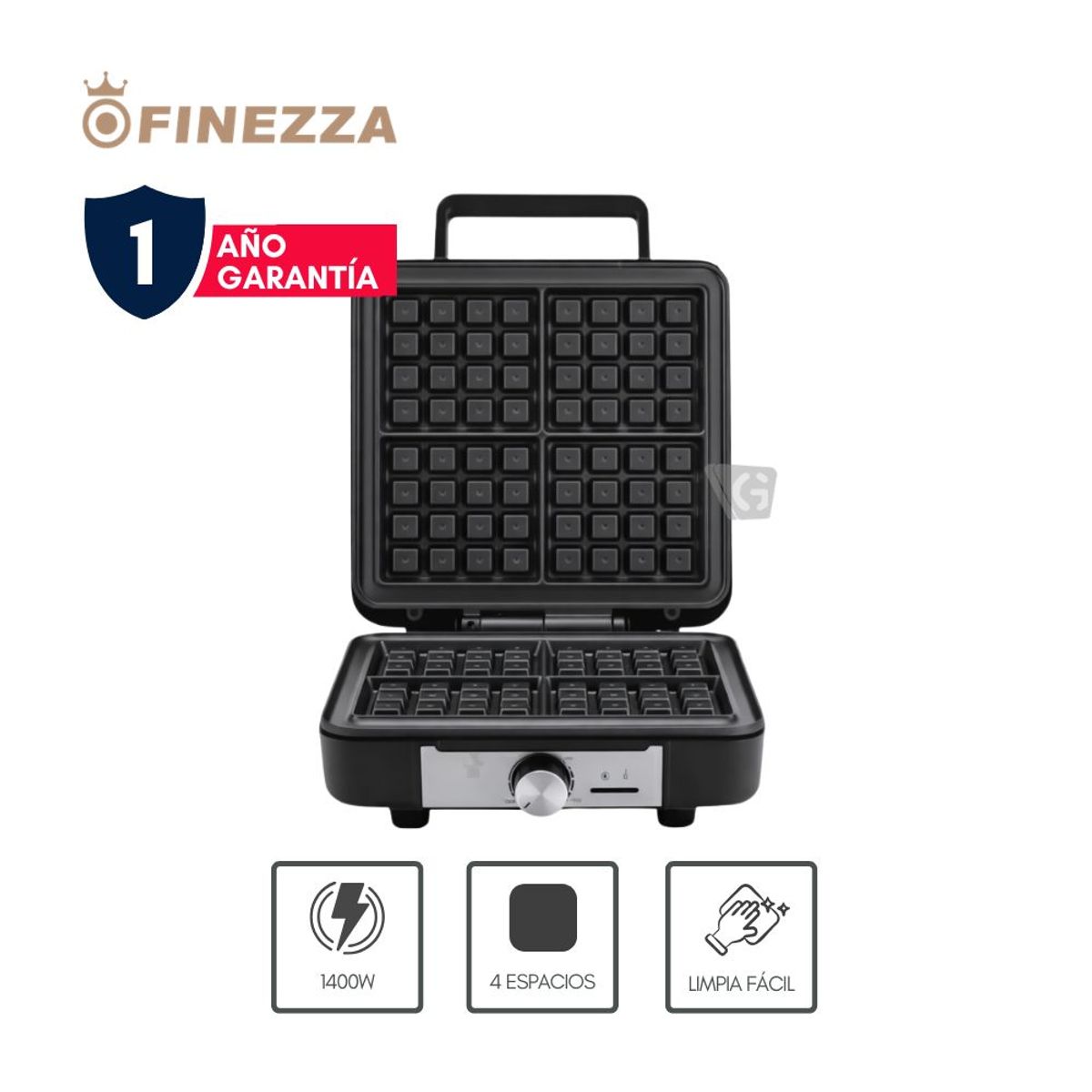 FINEZZA - Waflera Finezza Cuadrada FZ-812WF