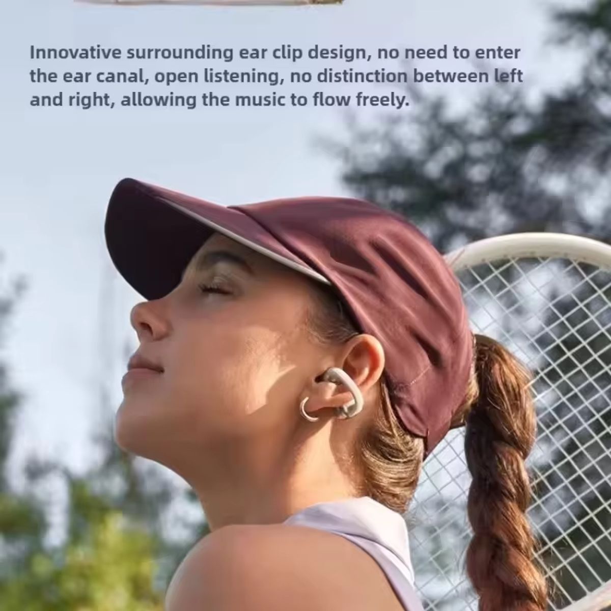 Shokz - Auriculares inalámbricos Shokz OpenDots ONE E310 con clip para la oreja, Gris