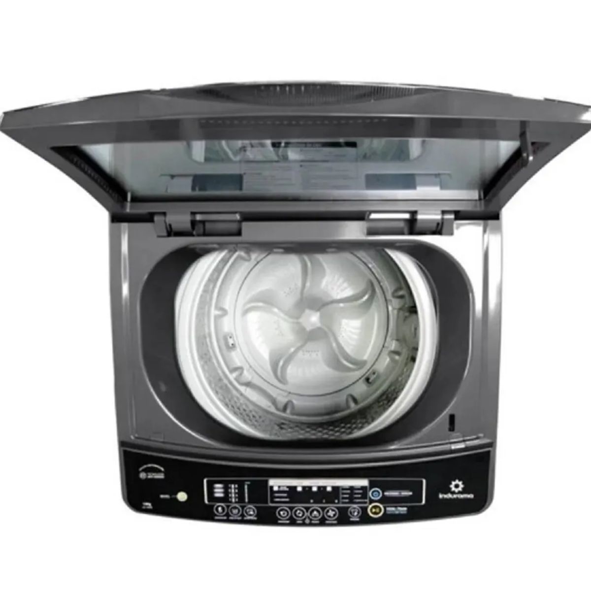 INDURAMA - Lavadora INDURAMA Carga Superior 21Kg LRI-21CRI Cromo