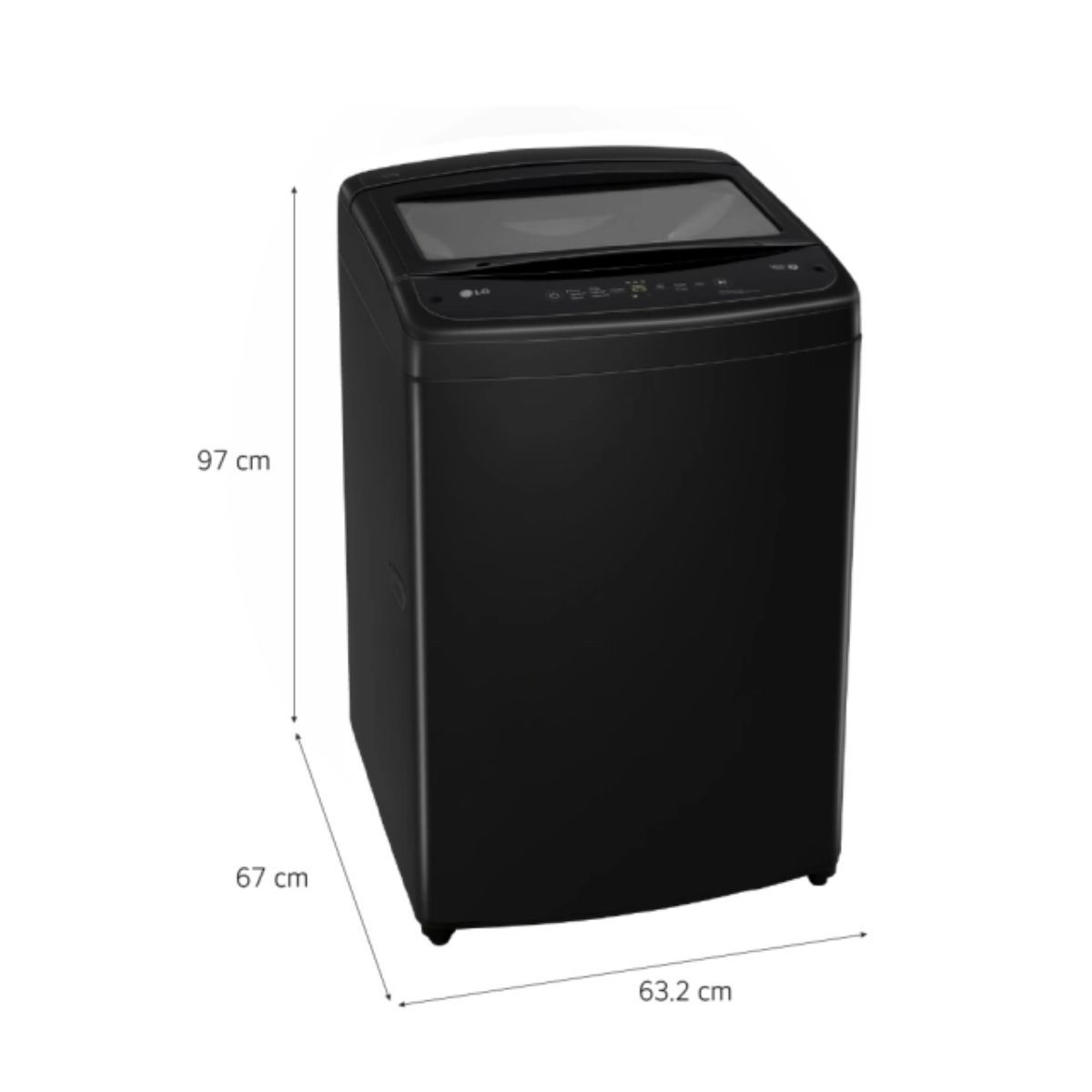 LG - Lavadora LG 16KgTurboDrum WT160BVTB Onyx Negro