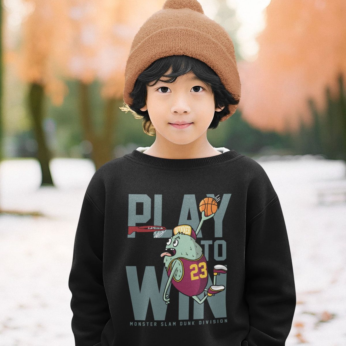 GENERICO - poleras niño franelado negro Play to Win