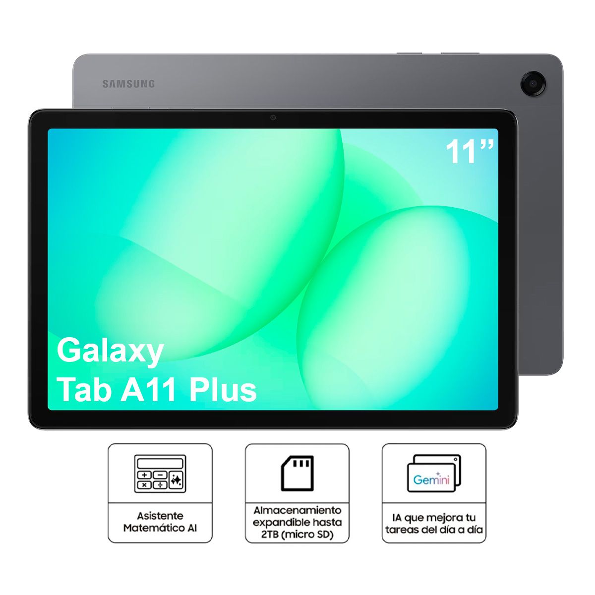 SAMSUNG - Tablet Samsung Galaxy Tab A11+ 11 6GB 128GB Gray