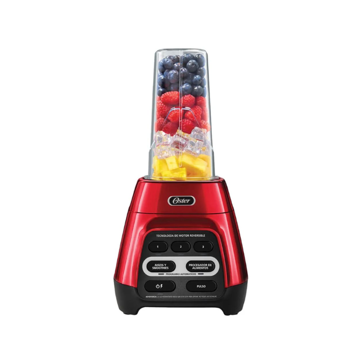 OSTER - Licuadora Oster BLSTPYG1310-RBG-053 1.5L Roja + Blend-N-Go 750 ml