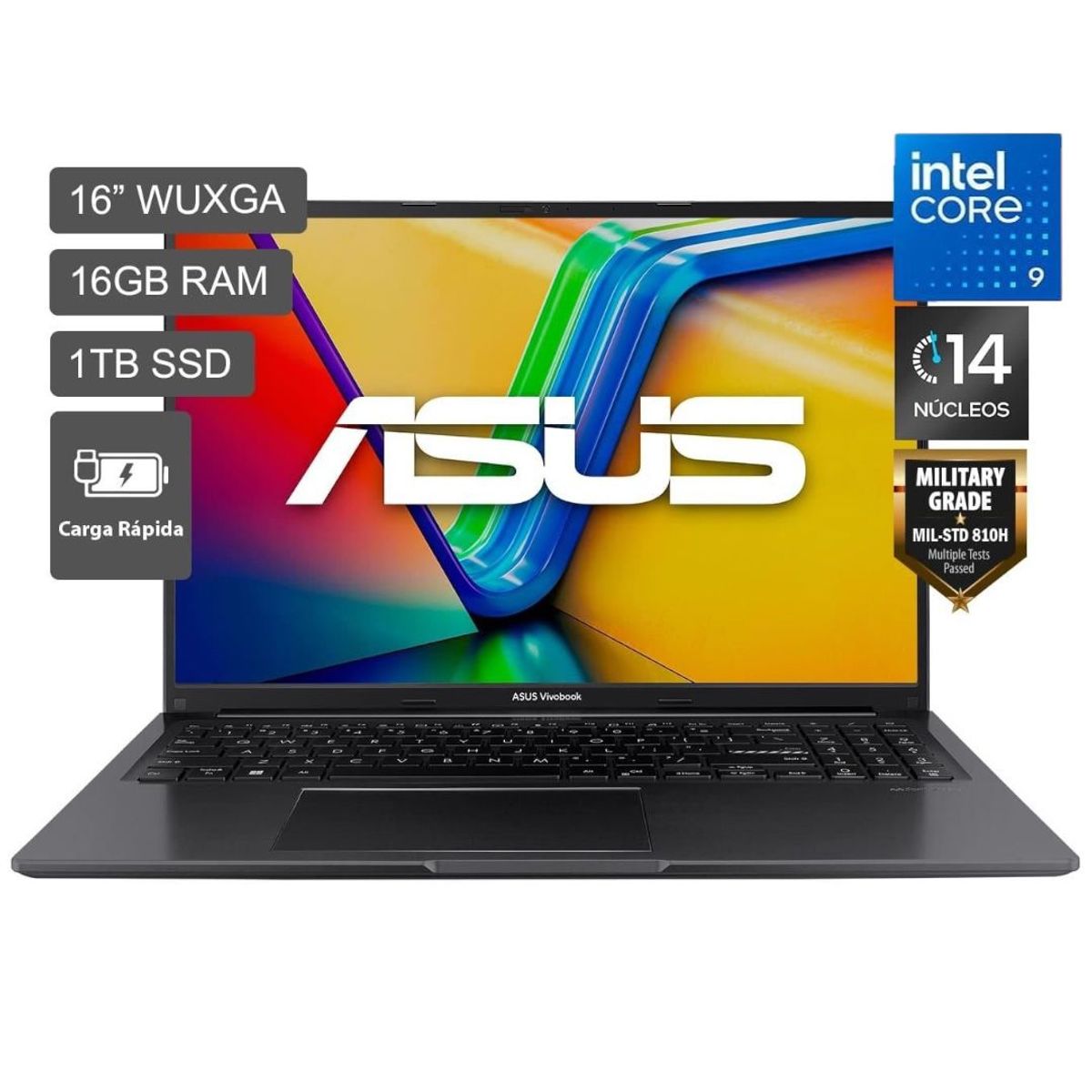 ASUS - Laptop Asus Vivobook 16 Intel Core 9 270H 16GB 1TB SSD 16" WUXGA Win11