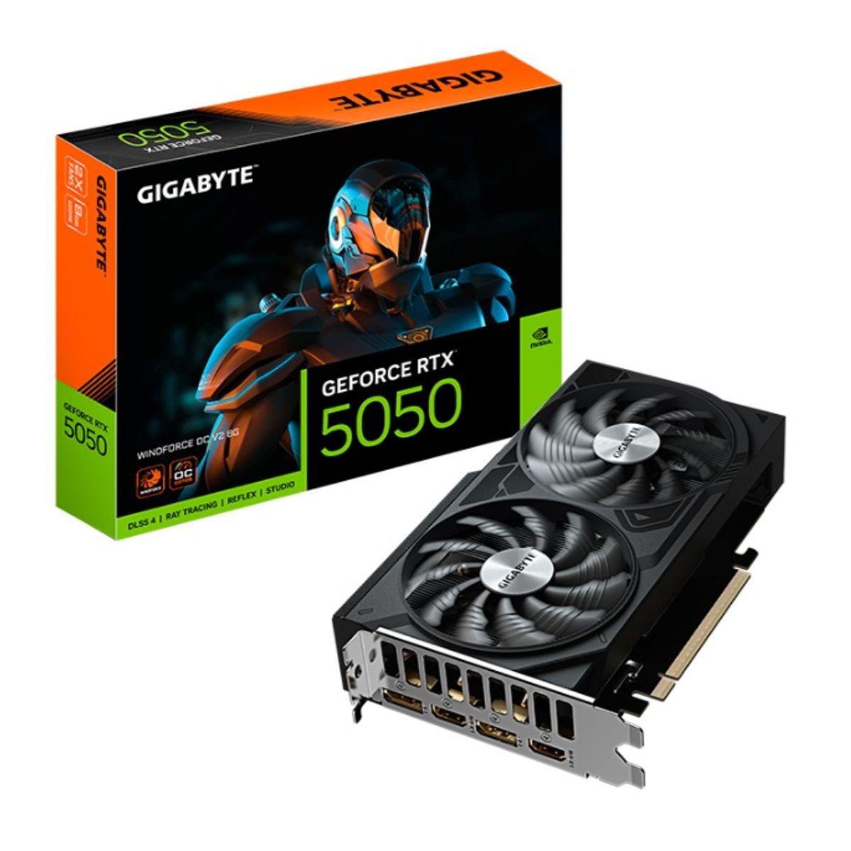 GIGABYTE - ULTIMA Tarjeta de video GIGABYTE RTX 5050 WINDFORCE OC V2 8G GDDR6