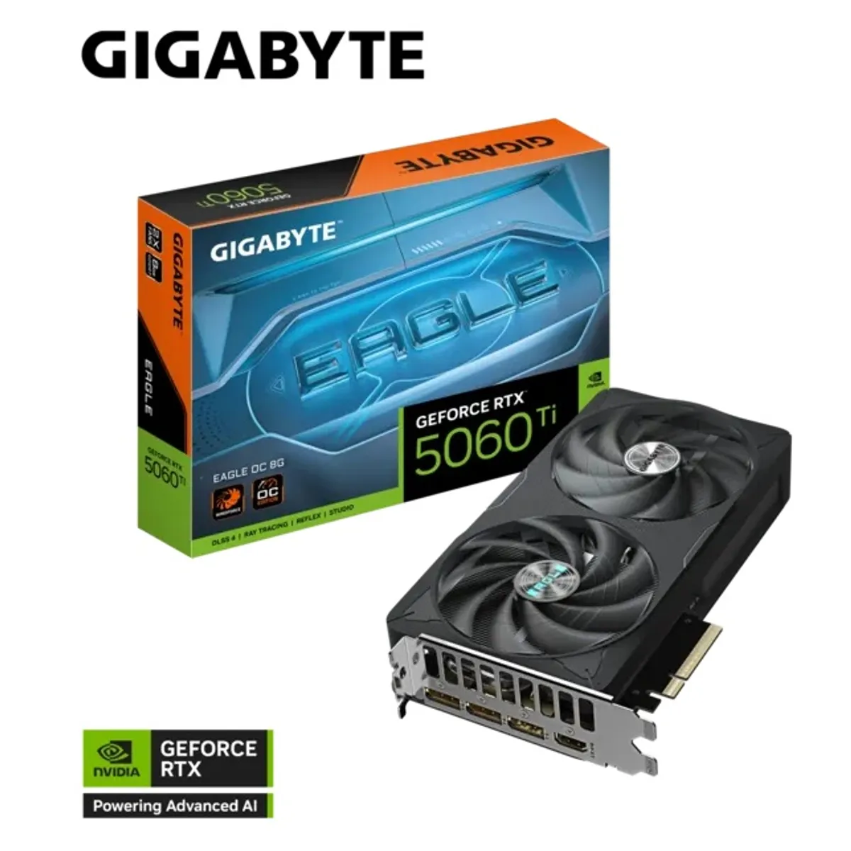 GIGABYTE - ULTIMA Tarjeta de video GIGABYTE RTX 5060 Ti EAGLE OC 8G GDDR7
