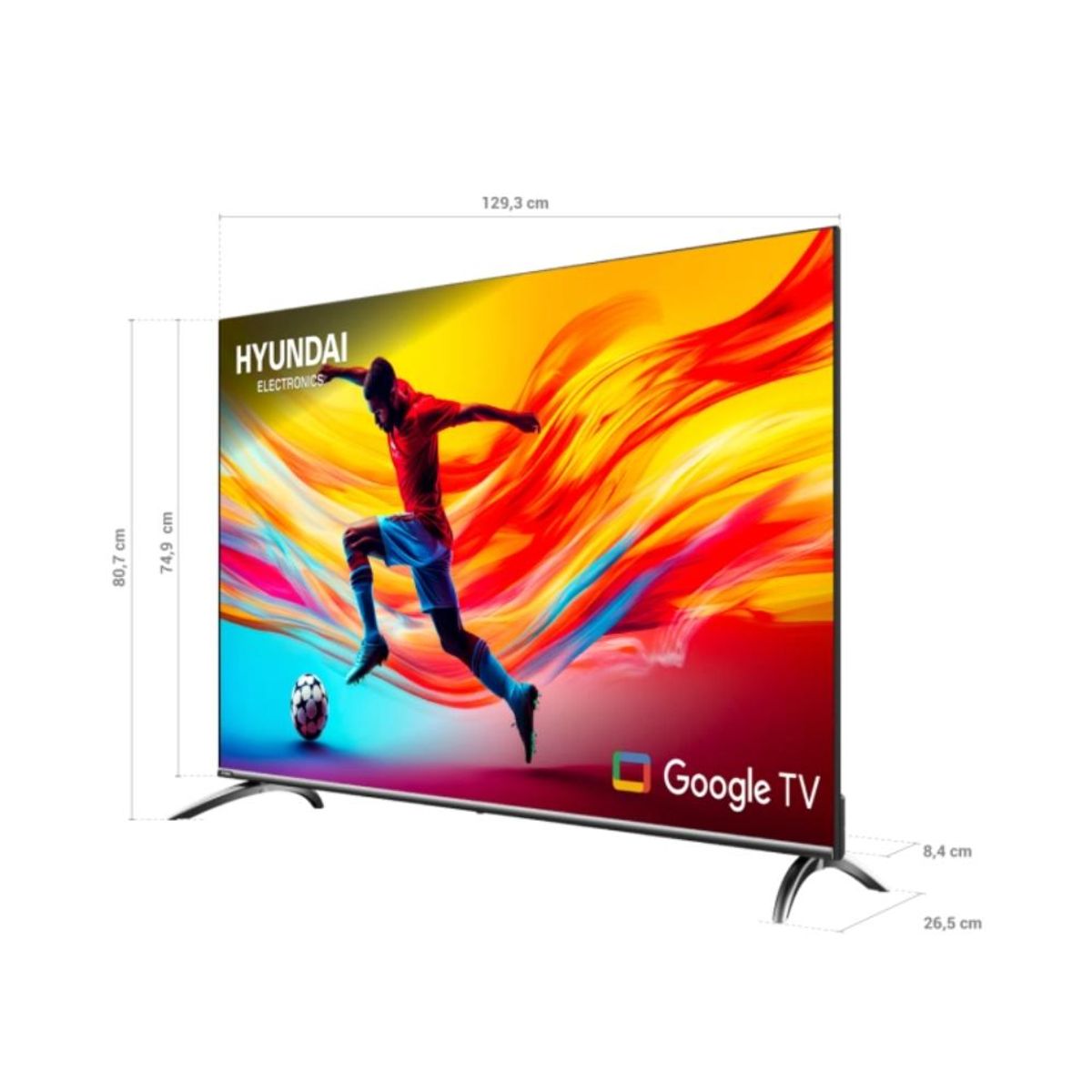 HYUNDAI - Televisor Hyundai UHD QLED 58 Google Tv - HYLED5813QG