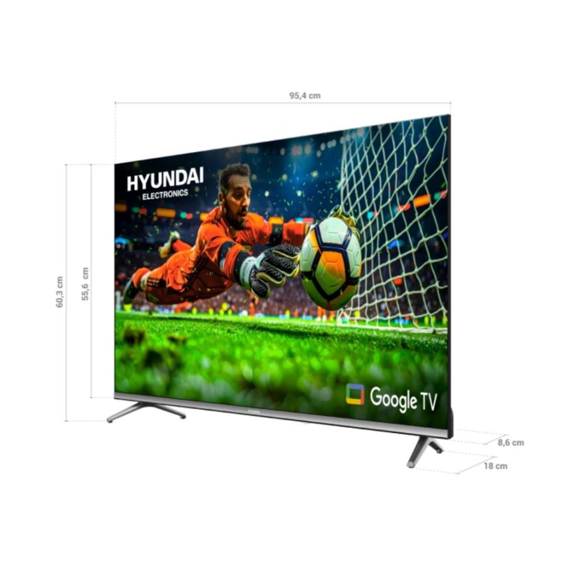 HYUNDAI - Televisor Hyundai QLED 43 FHD Google Tv - HYLED4326QG
