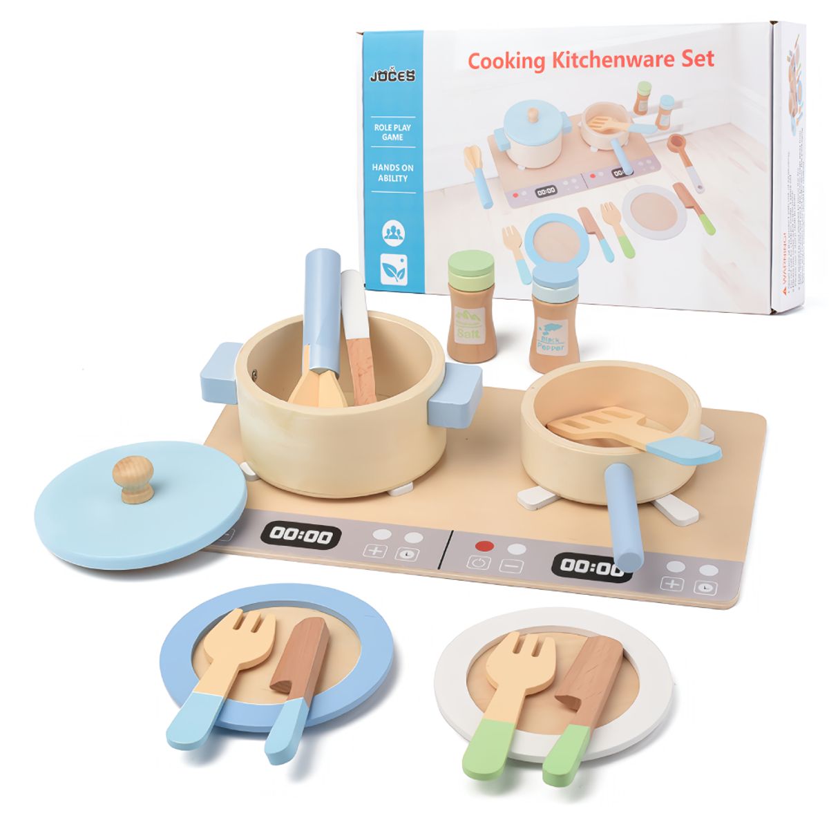 GENERICO - Set de Cocina Montessori de Madera