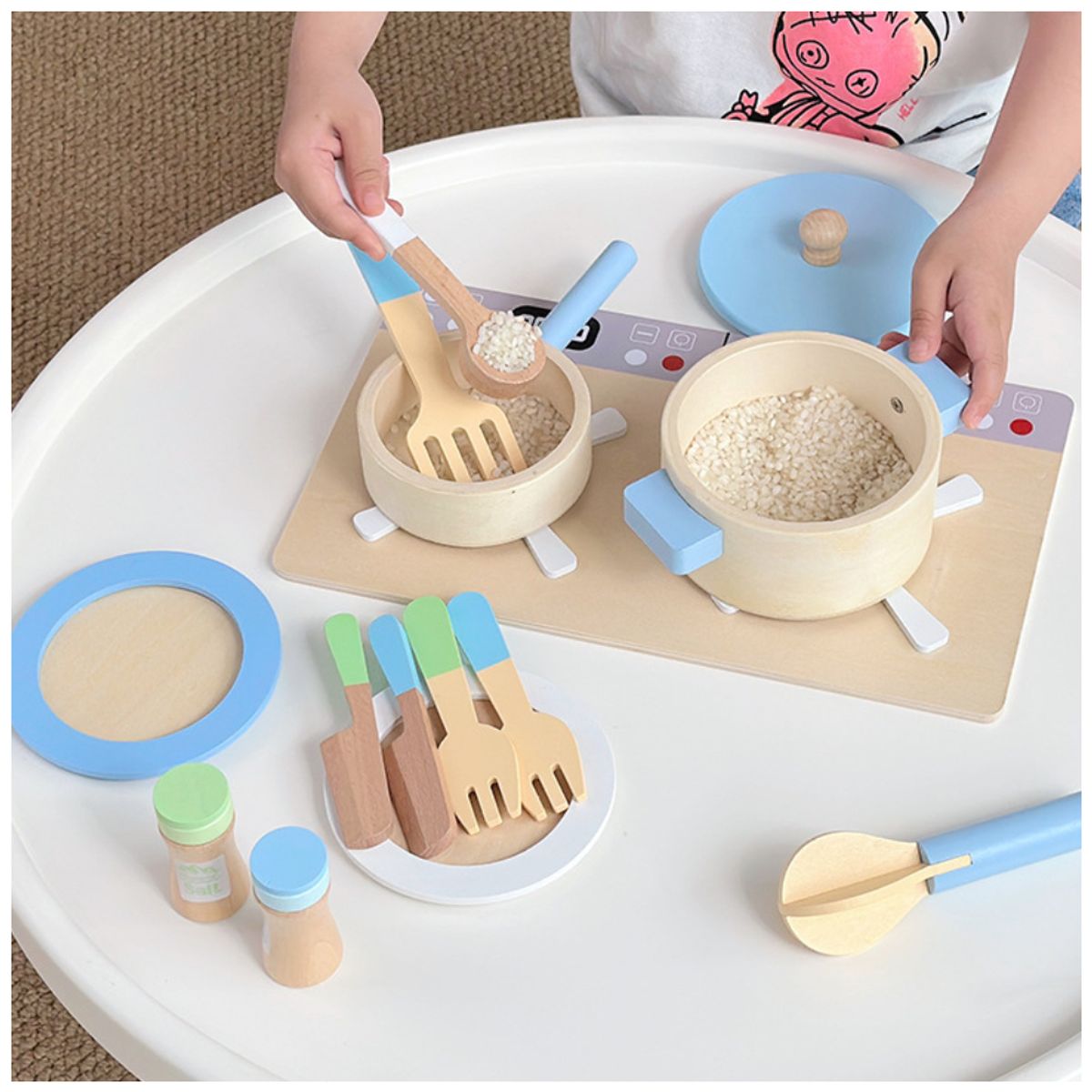 GENERICO - Set de Cocina Montessori de Madera
