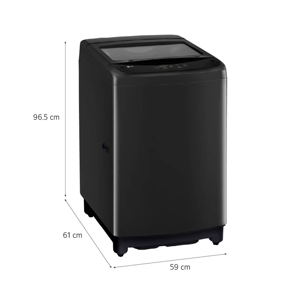 LG - Lavadora LG Carga Superior Smart Inverter 13 Kg WT13OBVTB - Negro
