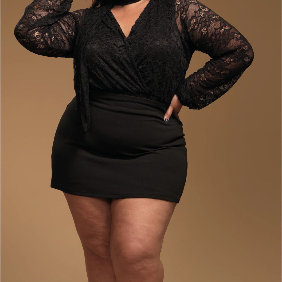 MISS LADY - Top Crop de encaje c Chal Valeria - Miss Lady