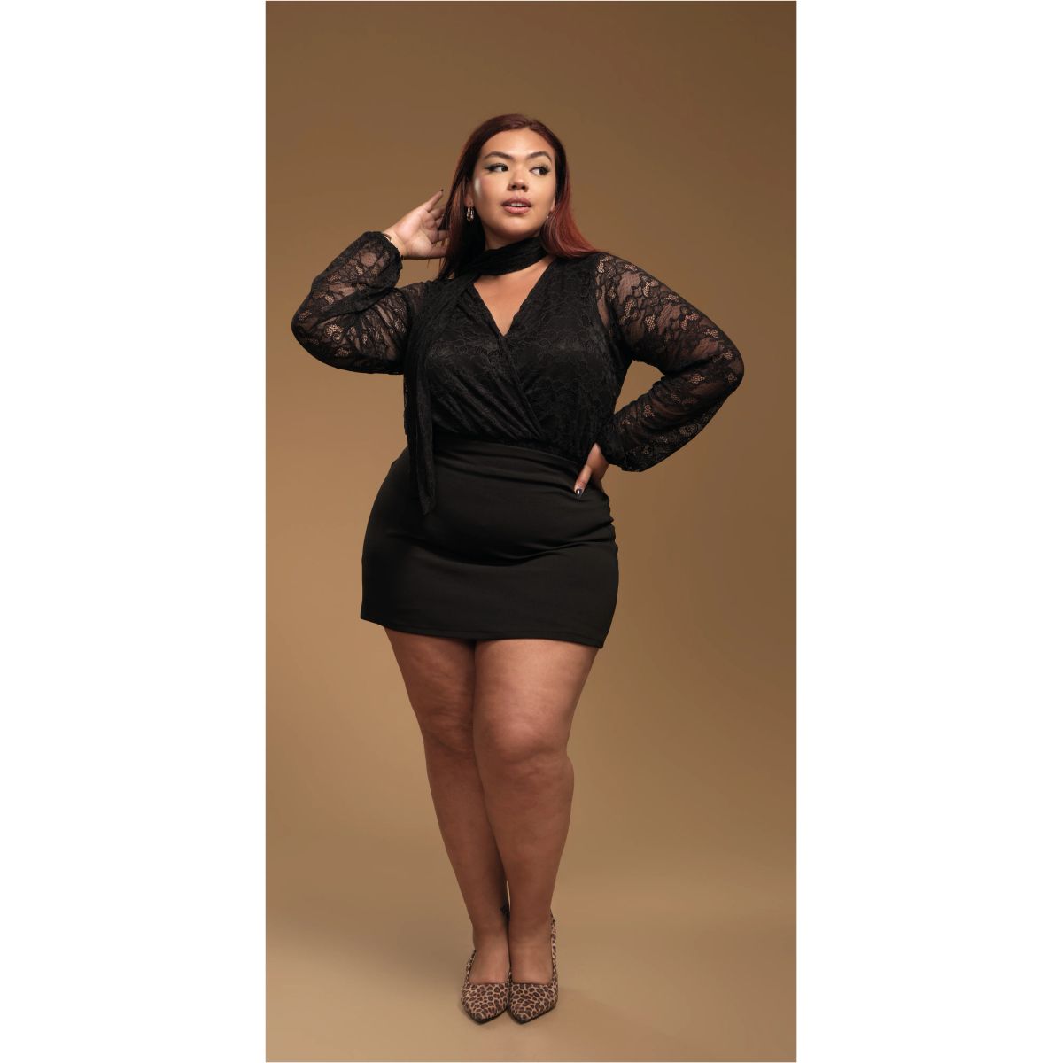 MISS LADY - Top Crop de encaje c Chal Valeria - Miss Lady