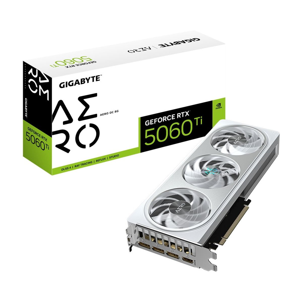 GIGABYTE - Tarjeta de Video Gigabyte GeForce RTX 5060 Ti AERO OC 8GB GDDR7 PCIe 5.0