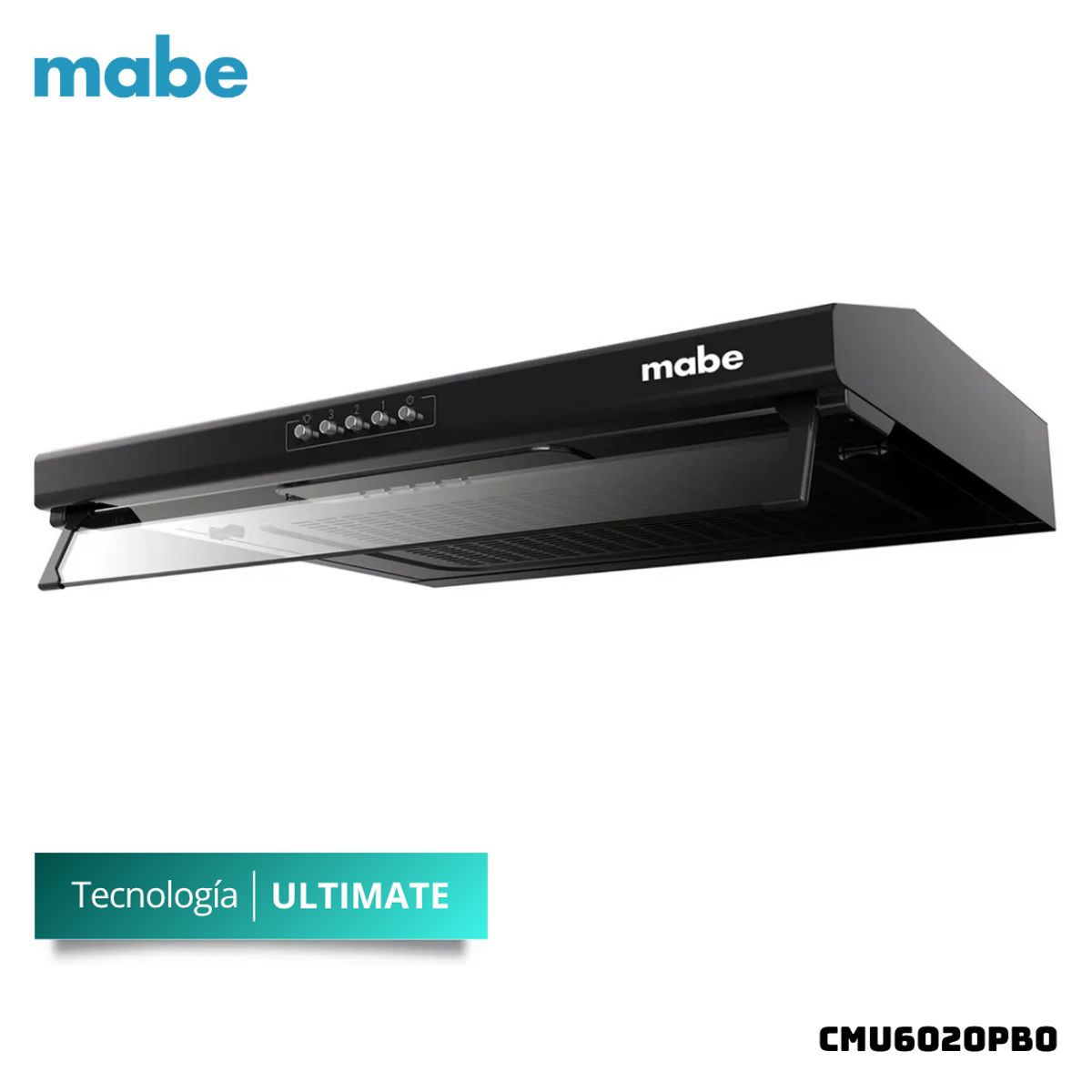 Mabe - CAMPANA EXTRACTORA MABE 60 CM NEGRO - CMU6020PB0