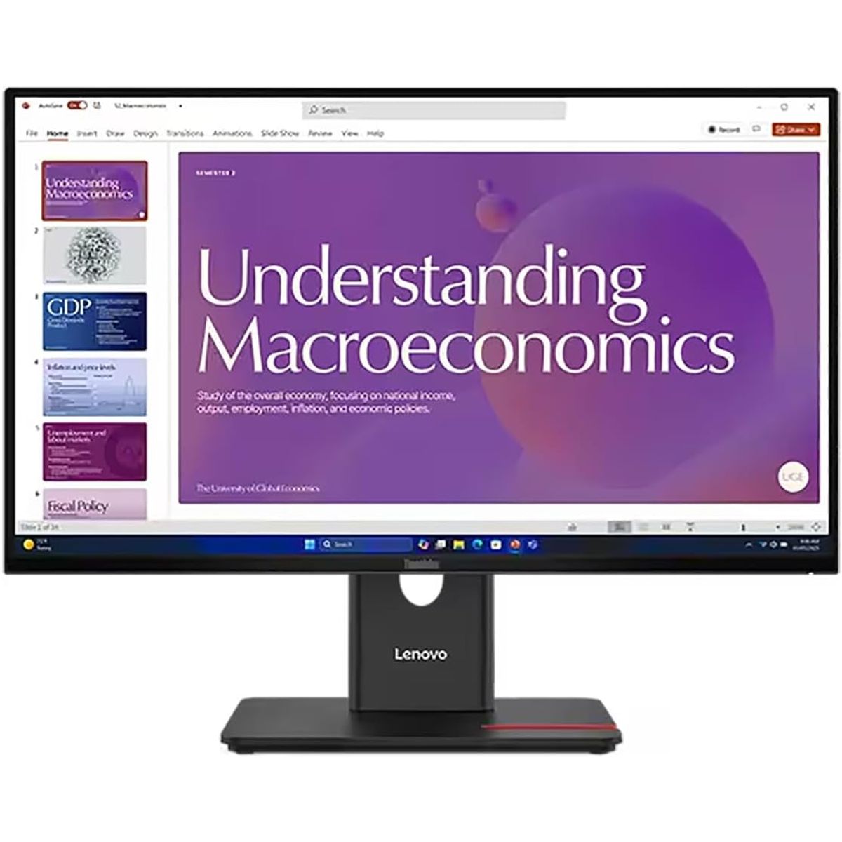 LENOVO - Monitor Lenovo ThinkVision T24D-40 23.8 FHD IPS Color Negro