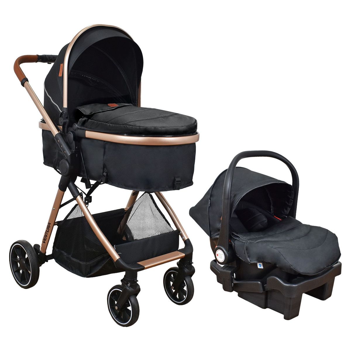 Priori - Coche Bebe Travel System Ventura Priori Negro