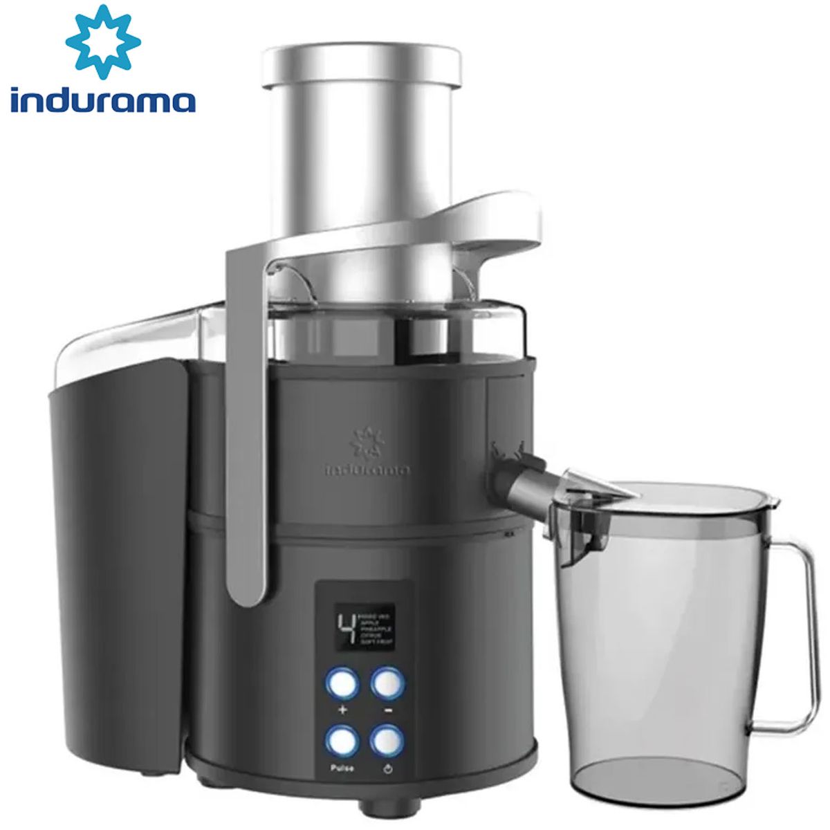 INDURAMA - Extractor de Jugo 1.1 Litros Indurama 800W EI-800N