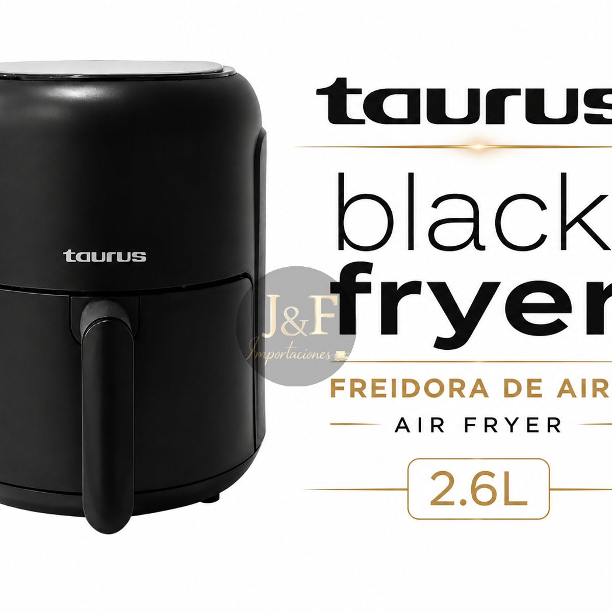 Freidora de Aire Taurus 2.6LT Digital Black Fryer, marca Taurus - Foto Principal