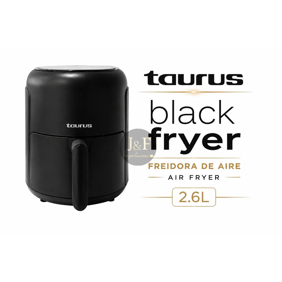 Freidora de Aire Taurus 2.6LT Digital Black Fryer, marca Taurus - Foto Principal