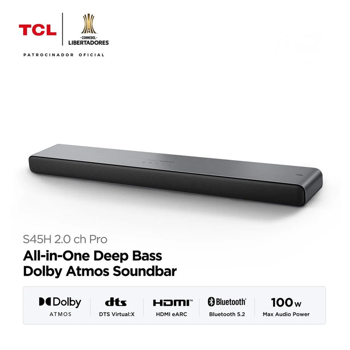 GENERICO - SOUNDBAR TCL BLUETOOTH 2.0 S45H NEGRO
