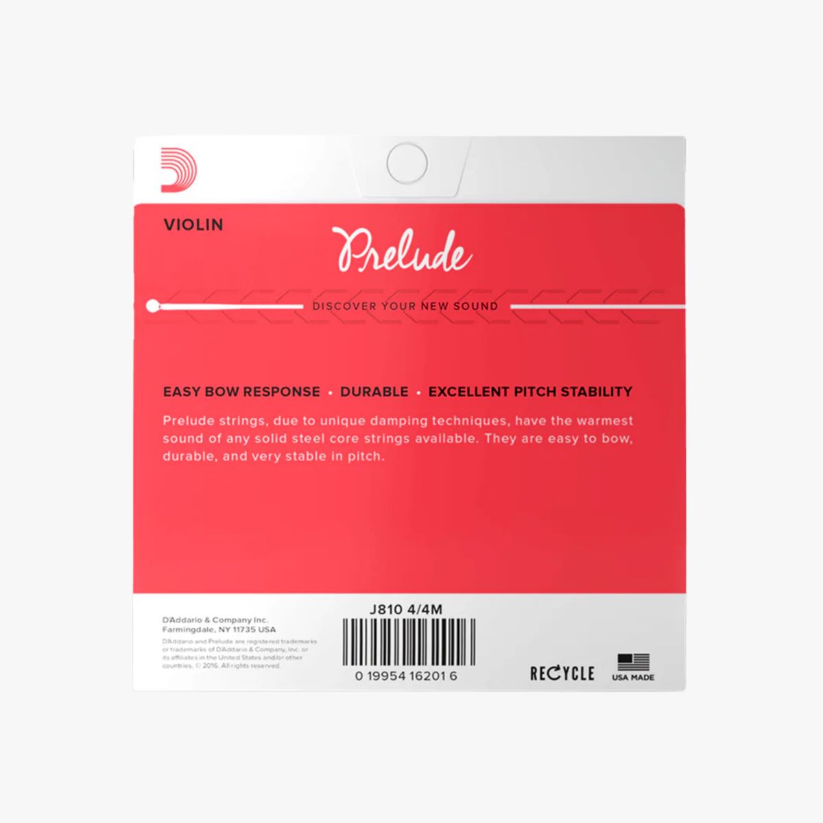 D ADDARIO - Juego de cuerdas Daddario para violín Prelude ORIGINAL