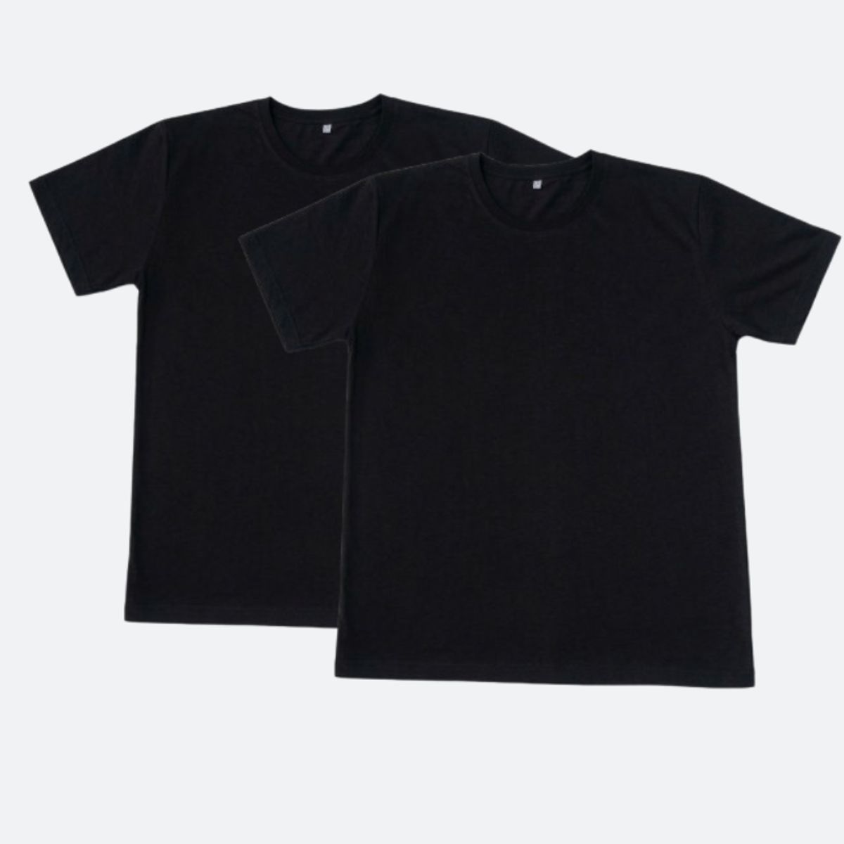 GENERICO - Pack 2 Polos Básicos Hombre Regular Fit Negro