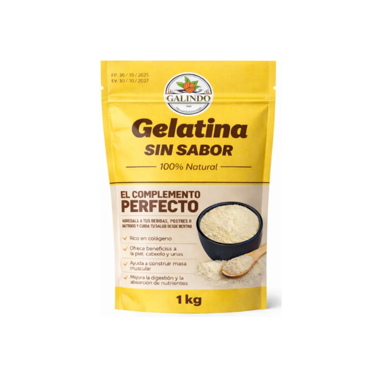 GENERICO - GELATINA SIN SABOR NATURAL